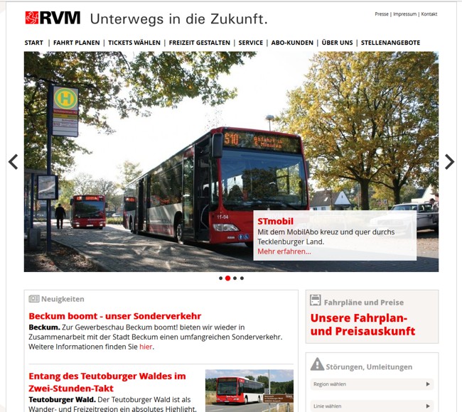 Taste RVM Regionalverkehr Münsterland